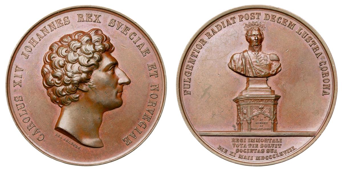 Karl XIV Johan. 50-årsminne av kröningen 1818