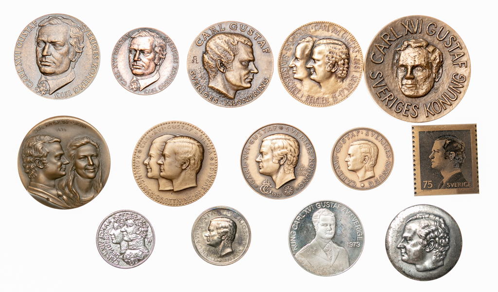 Carl XVI Gustaf. Lot of 13.