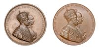 Kröningsmedaljer. Lot of 2.