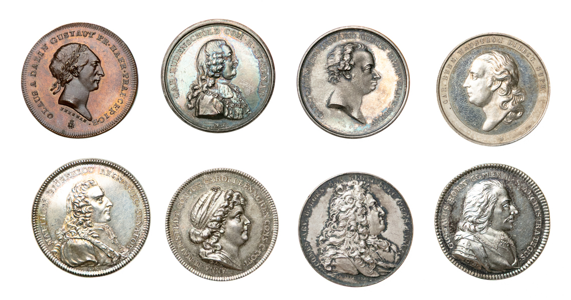 Svenska akademien. Lot of 8