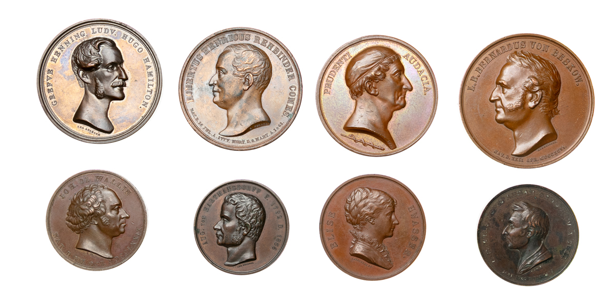 Svenska personmedaljer. Lot of 8