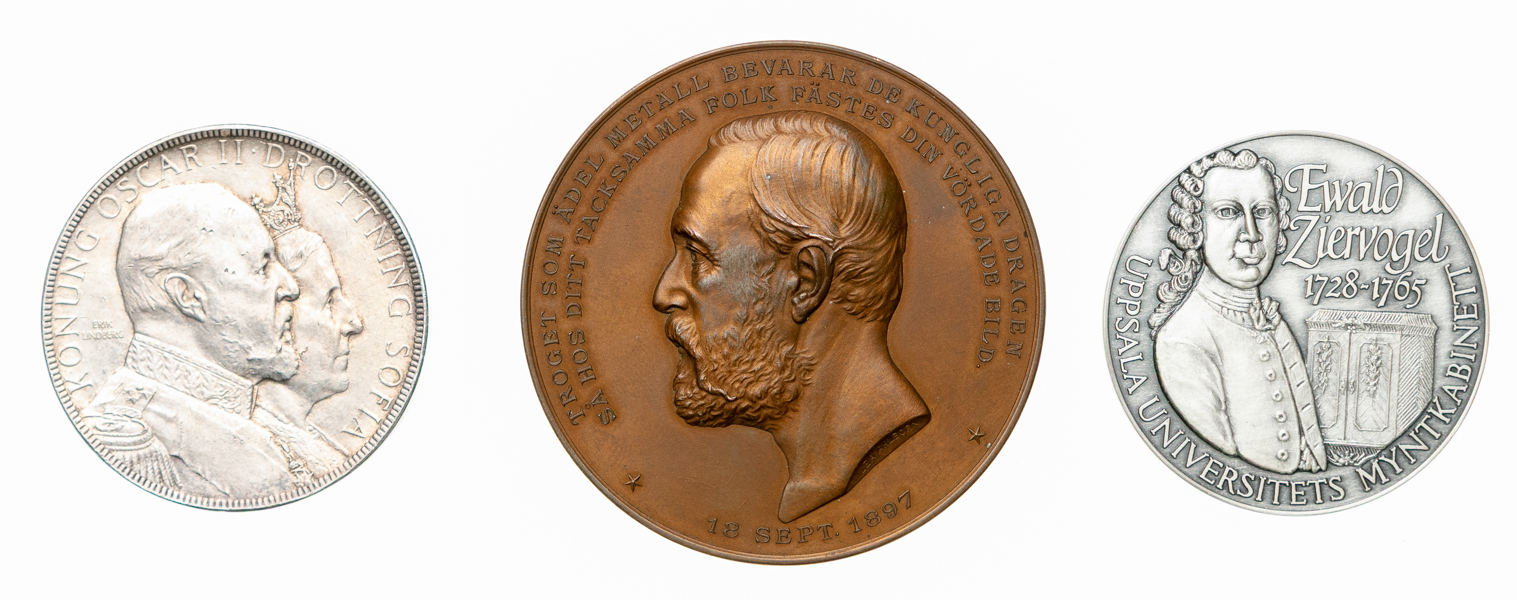 Svenska Numismatiska Föreningen. Lot of 3