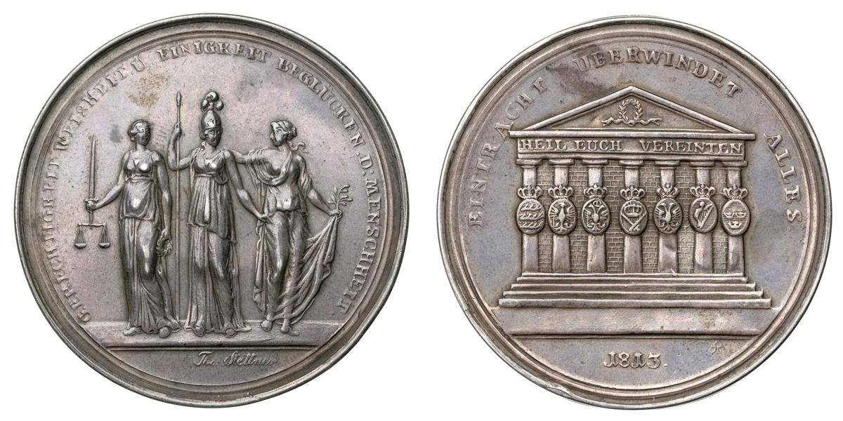 Skruvmedalj över det tyska fälttåget 1813