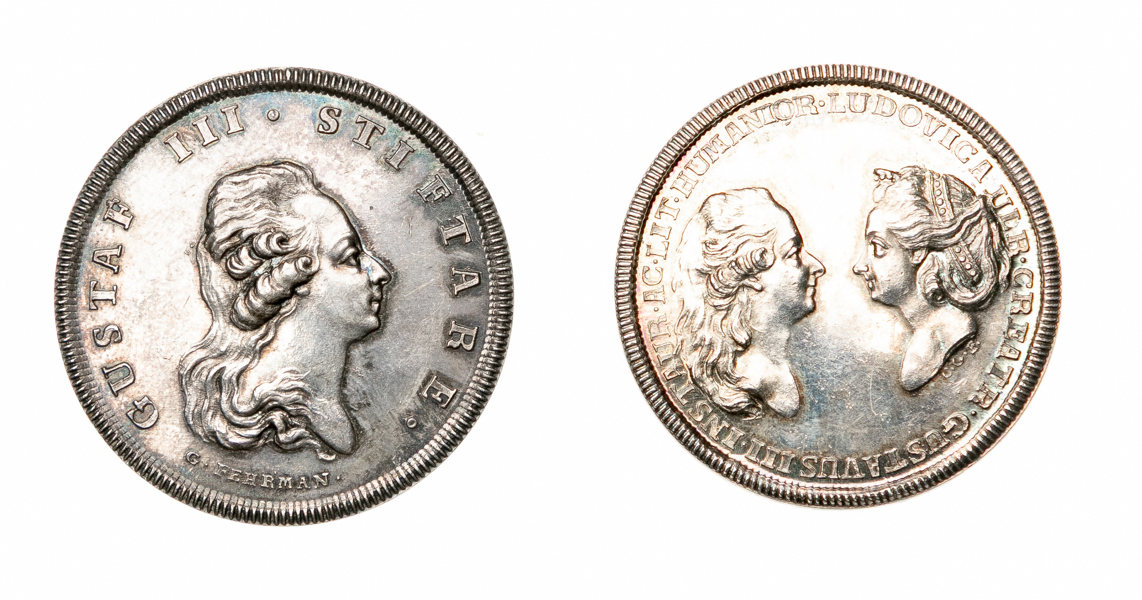 Gustav III. Lot of 2