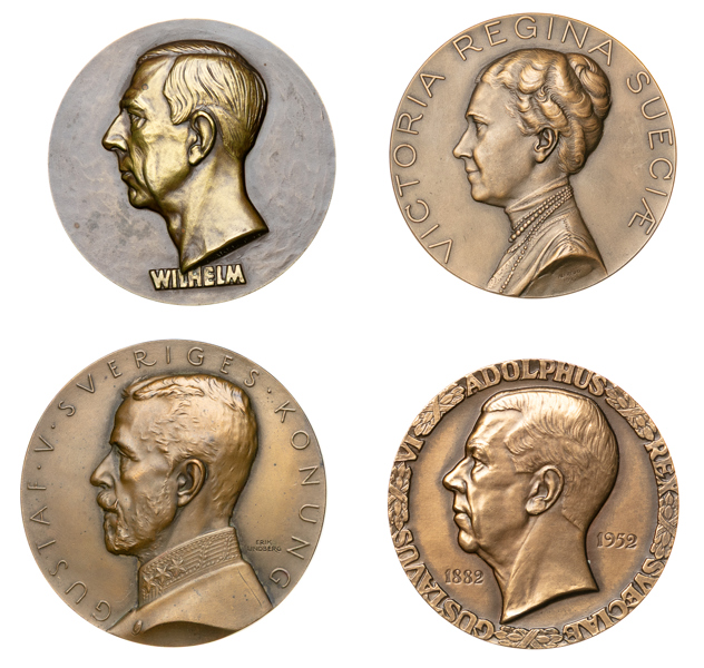 Kungliga medaljer. Lot of 4