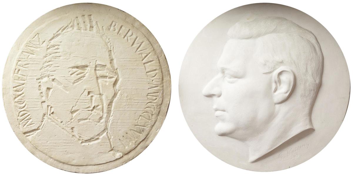 Gipsförlagor. Lot of 2