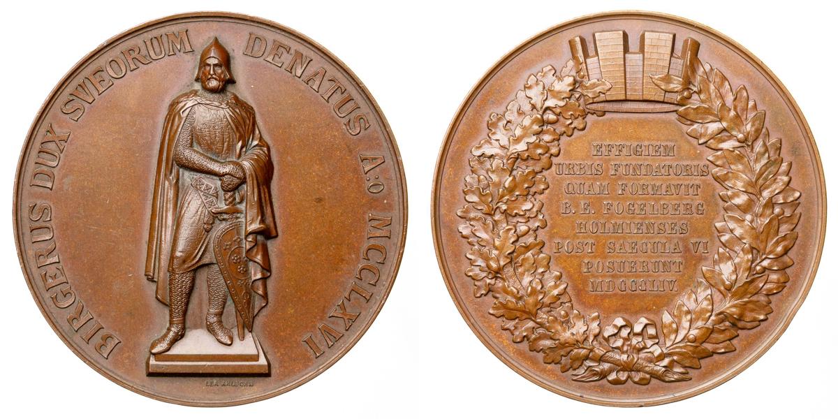 Avtäckningen av Birger Jarls bildstod 1854