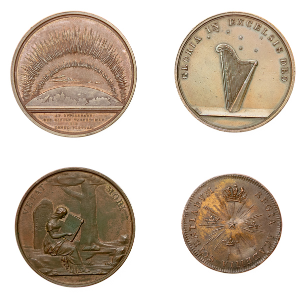 Svenska bronsmedaljer. Lot of 4