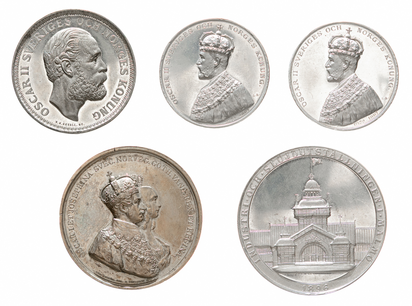 Kungliga medaljer. Lot of 5