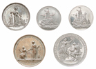 Kungliga medaljer. Lot of 5