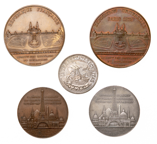 Kontinentala medaljer. Lot of 5