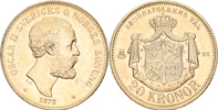 OSKAR II (1872-1907). 20 kronor 1873