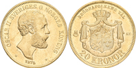 OSKAR II (1872-1907). 20 kronor 1875