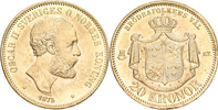 OSKAR II (1872-1907). 20 kronor 1875