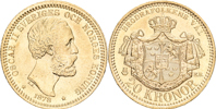 OSKAR II (1872-1907). 20 kronor 1878