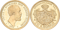 OSKAR II (1872-1907). 20 kronor 1884