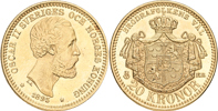 OSKAR II (1872-1907). 20 kronor 1895