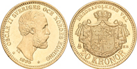 OSKAR II (1872-1907). 20 kronor 1895