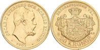 OSKAR II (1872-1907). 20 kronor 1902
