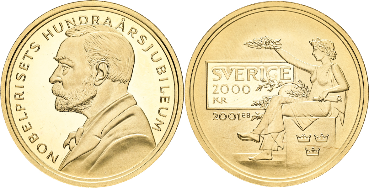 CARL XVI GUSTAF (1973 -). 2000 kronor 2001