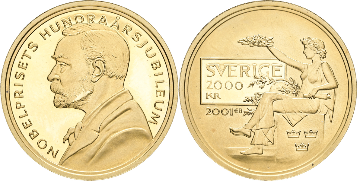 CARL XVI GUSTAF (1973 -). 2000 kronor 2001