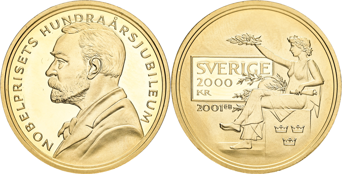 CARL XVI GUSTAF (1973 -). 2000 kronor 2001