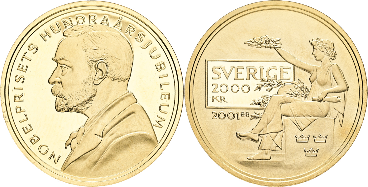 CARL XVI GUSTAF (1973 -). 2000 kronor 2001