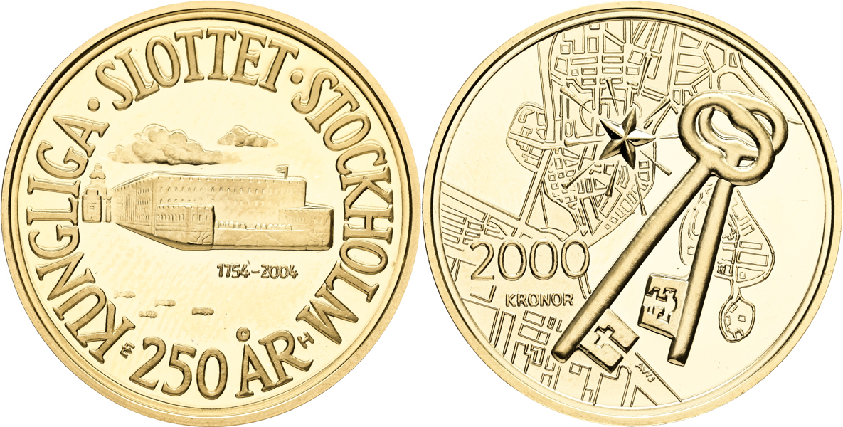 CARL XVI GUSTAF (1973 -). 2000 kronor 2004