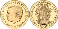 CARL XVI GUSTAF (1973 -). 1000 kronor 1988