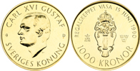 CARL XVI GUSTAF (1973 -). 1000 kronor 1990