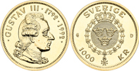 CARL XVI GUSTAF (1973 -). 1000 kronor 1992