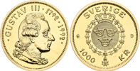 CARL XVI GUSTAF (1973 -). 1000 kronor 1992