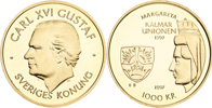 CARL XVI GUSTAF (1973 -). 1000 kronor 1997