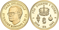 CARL XVI GUSTAF (1973 -). 1000 kronor 1998