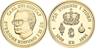 CARL XVI GUSTAF (1973 -). 1000 kronor 1998