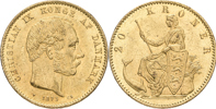 DANMARK / DENMARK. 20 kroner 1873