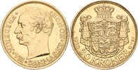 DANMARK / DENMARK. 20 kroner 1910