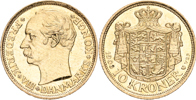 DANMARK / DENMARK. 10 kroner 1908
