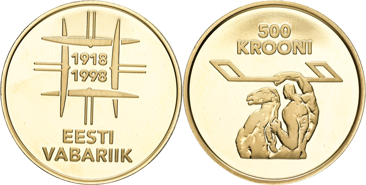 ESTLAND / ESTONIA. 500 krooni 1998