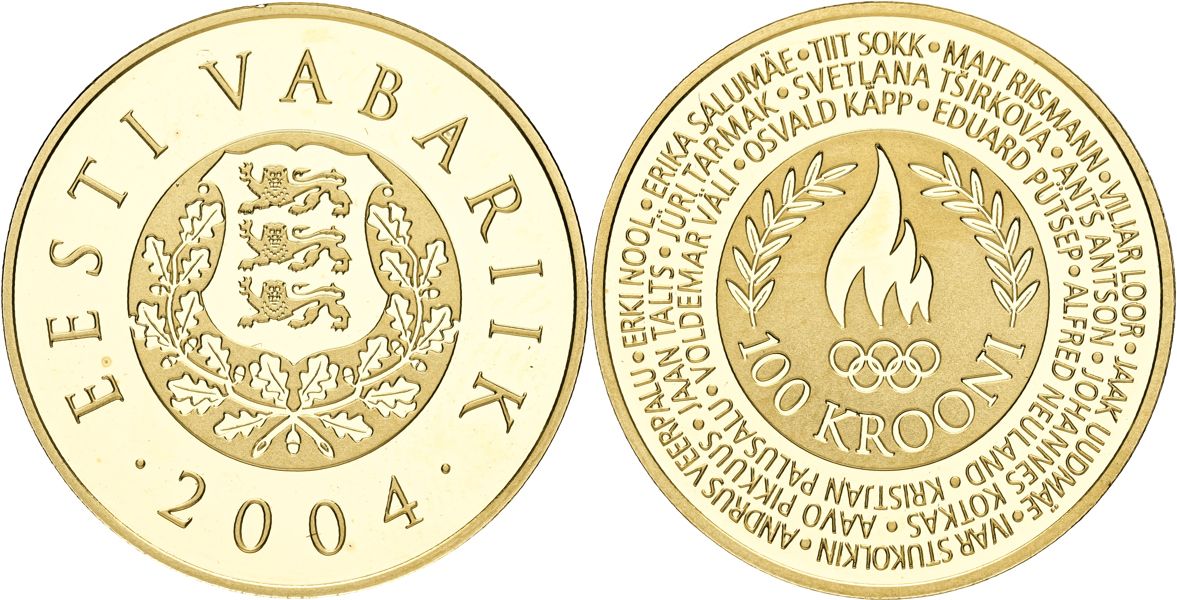 ESTLAND / ESTONIA. 100 krooni 2004
