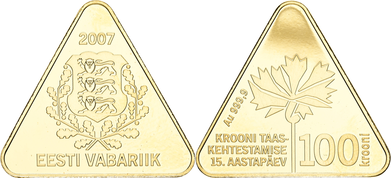 ESTLAND / ESTONIA. 100 krooni 2007
