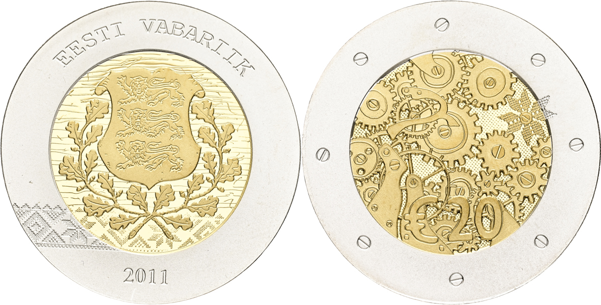 ESTLAND / ESTONIA. 20 euro 2011