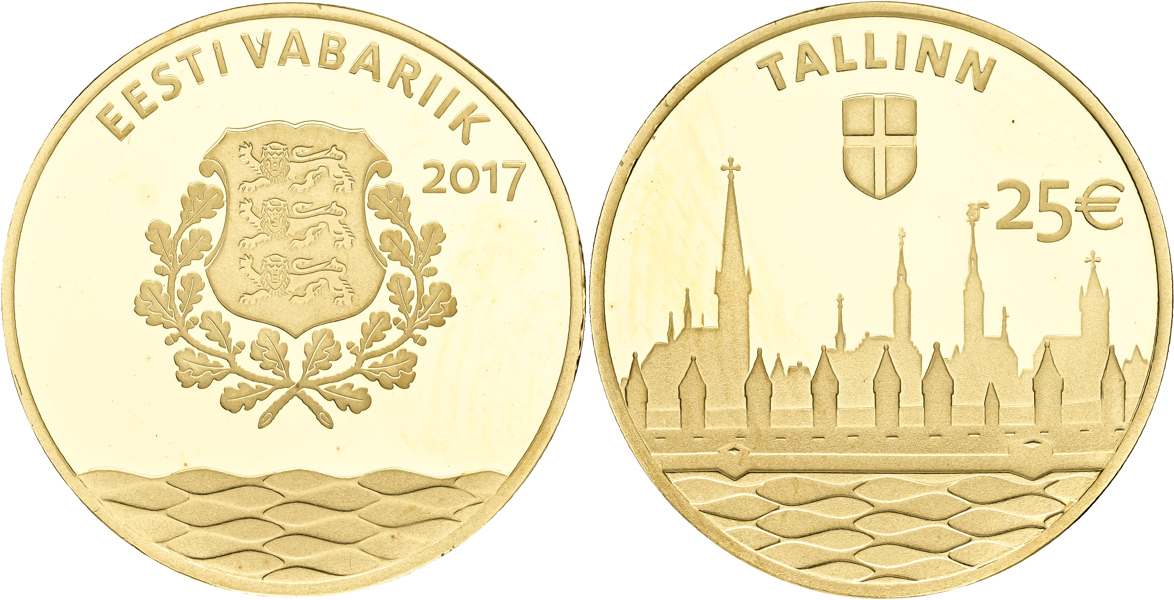 ESTLAND / ESTONIA. 25 euro 2017