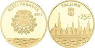 ESTLAND / ESTONIA. 25 euro 2017