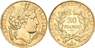 FRANKRIKE / FRANCE. 20 francs 1851