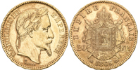 FRANKRIKE / FRANCE. 20 francs 1865