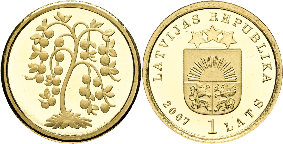 LETTLAND / LATVIA. Lats 2007