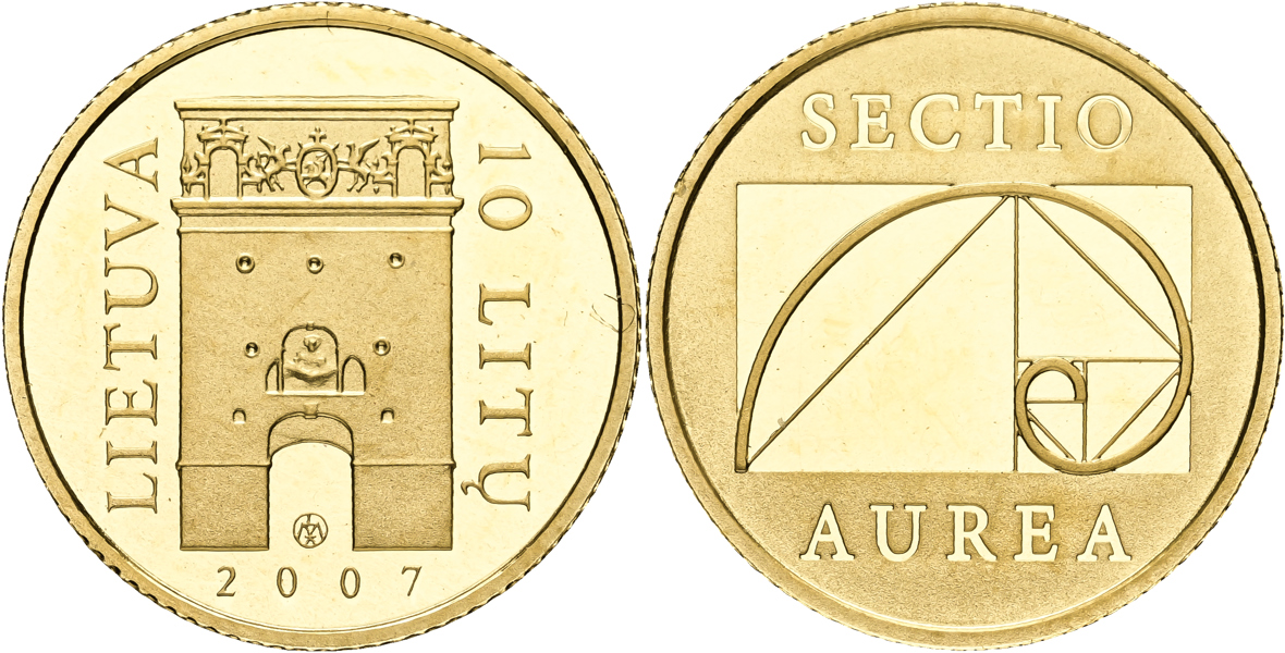 LITAUEN / LITHUANIA. 10 litu 2007