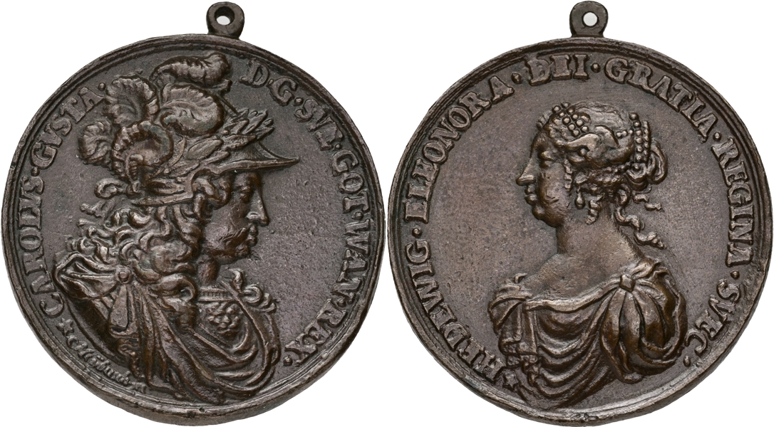 KARL X GUSTAV (1654-1660). Kungen och Hedvig Eleonora