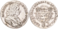 KARL XI (1660-1697). Kungen mottager Strumpebandsorden